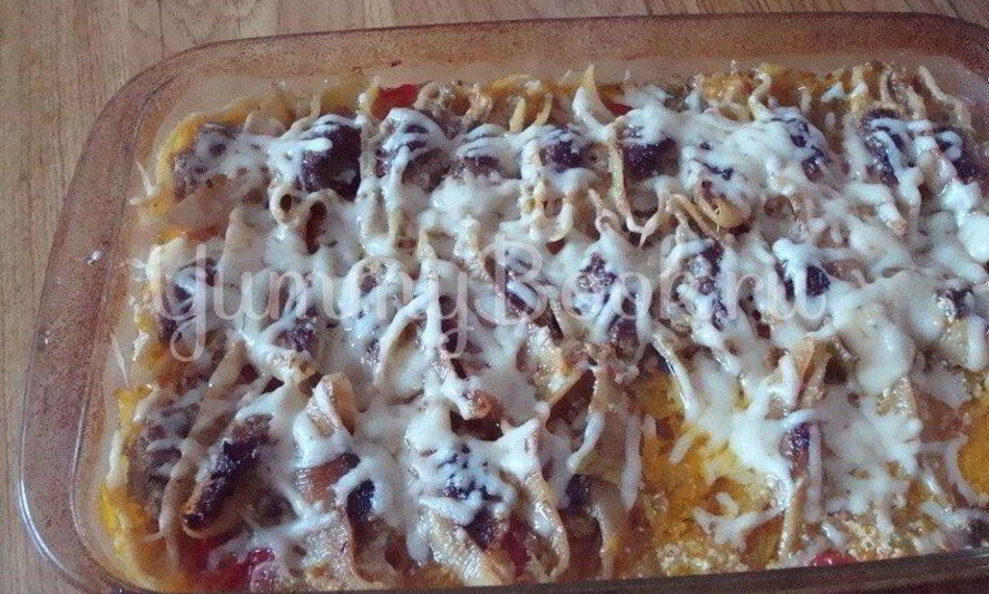 Рецепт ракушек фаршированных фаршем