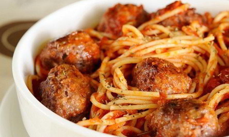 Рецепт спагетти с мясными шариками в томатном соусе