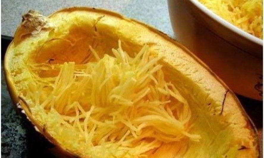 Рецепт запеченой тыквы-спагетти