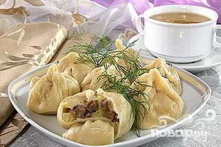 Манты с бараниной