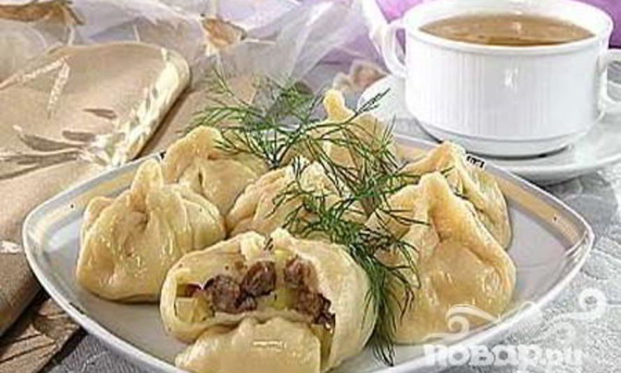 Рецепт мантов с бараниной