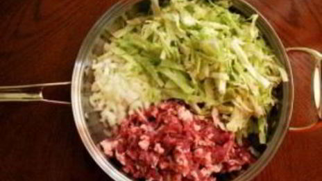 манты с капустой