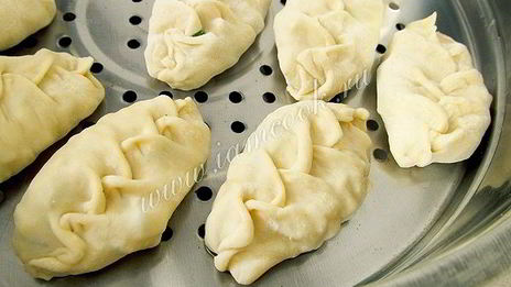 манты с картошкой