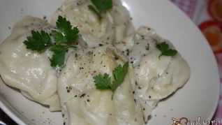 Манты с мясным фаршем