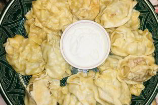 Манты с мясом и тыквой