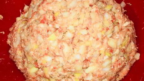 манты с мясом и тыквой