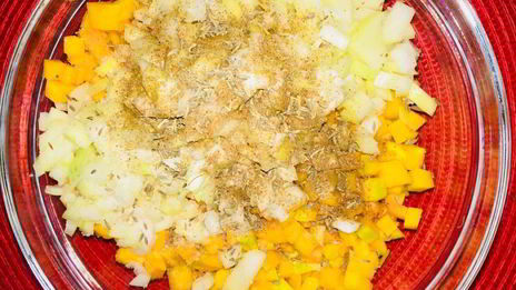 манты с мясом и тыквой