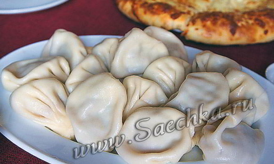 Рецепт мантов с рыбой и мясом