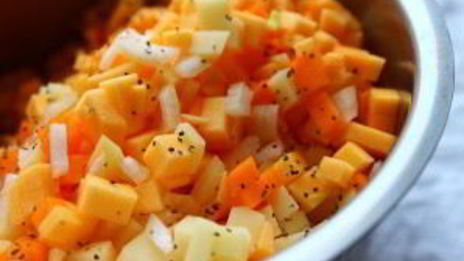 манты с тыквой и картошкой