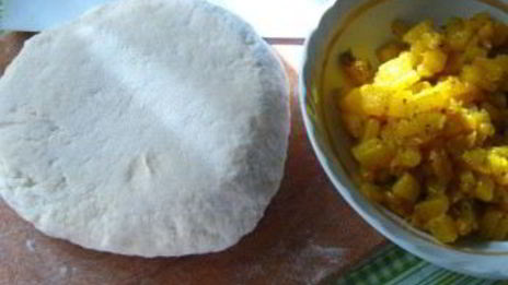 манты с тыквой постные