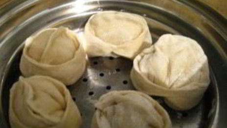 манты с тыквой постные