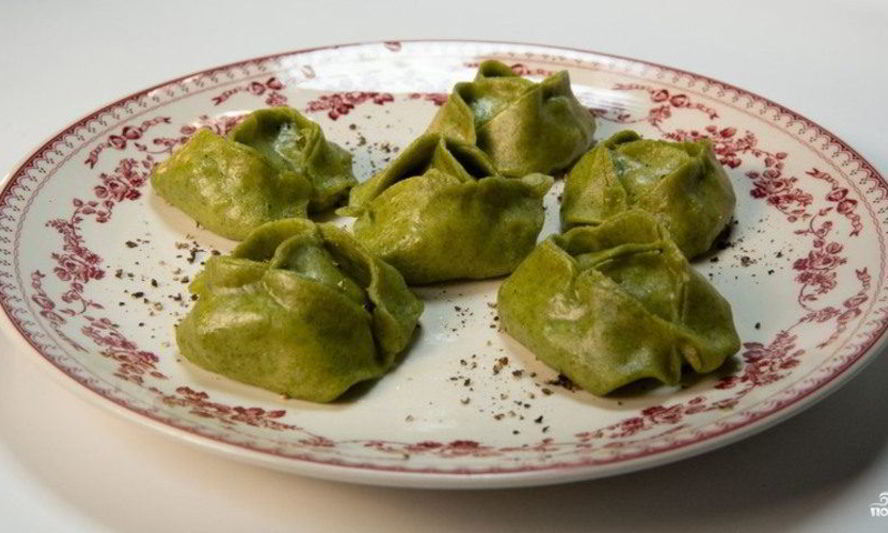Рецепт мантов с зеленью