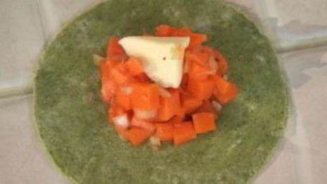 манты с зеленью