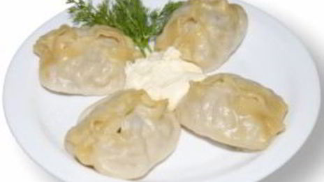 манты в скороварке