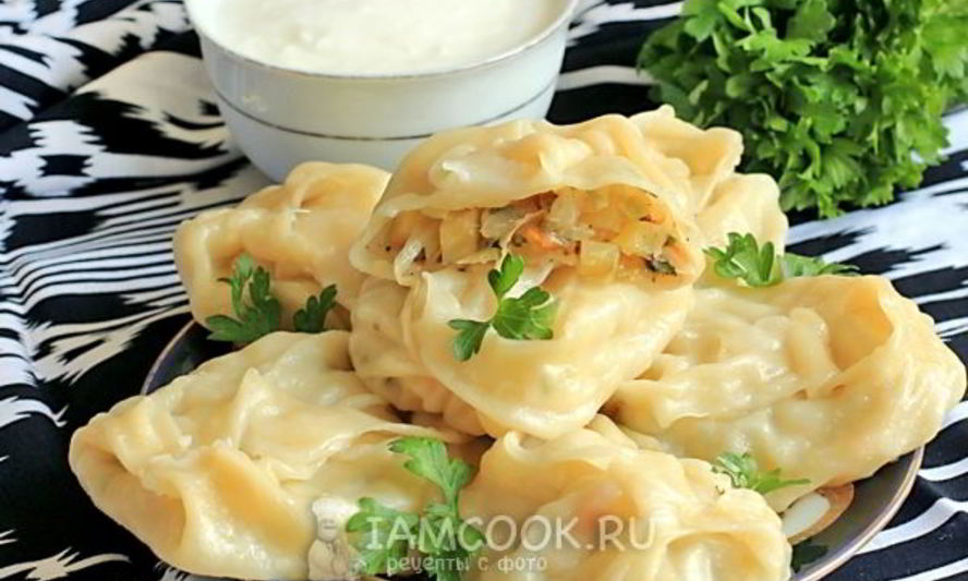 Рецепт овощных мантов