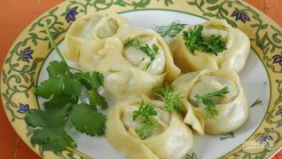 Узбекские манты с фаршем в мультиварке