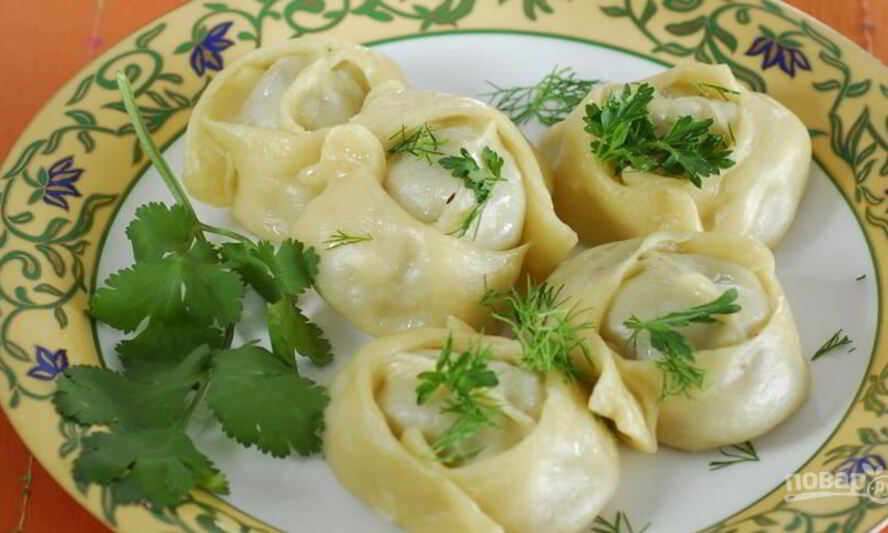 Рецепт узбекских мантов с фаршем в мультиварке