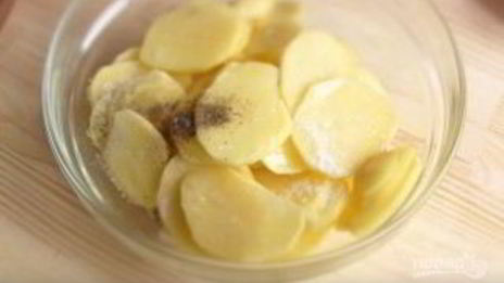 картофель с мясом по-французски