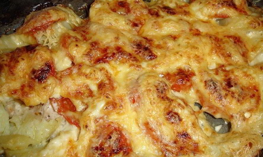 Рецепт картошки по-французски с помидорами