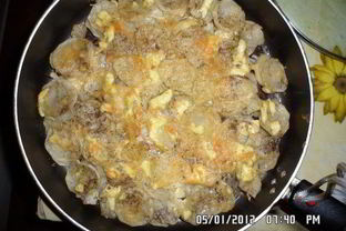 Картошка с мясом по-французски