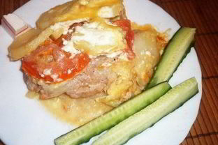 Мясо по-французски без духовки