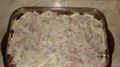 мясо по-французски с ананасом