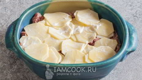 мясо по-французски с фаршем