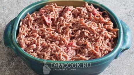 мясо по-французски с фаршем