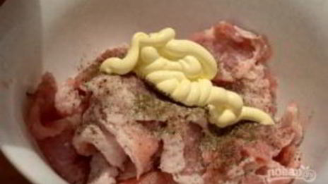 мясо по-французски с грибами и сыром