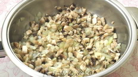 мясо по-французски с грибами