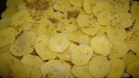 мясо по-французски с кабачками