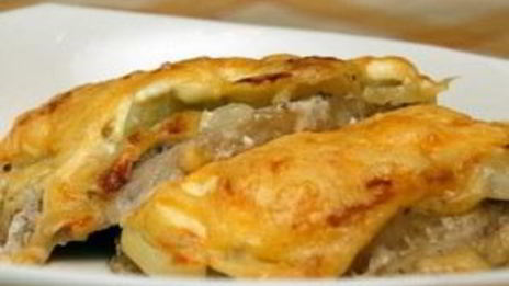 мясо по-французски с картофелем