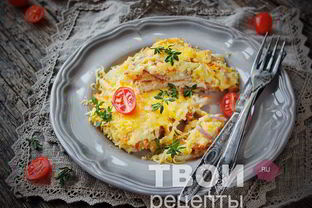 Мясо по-французски с картошкой