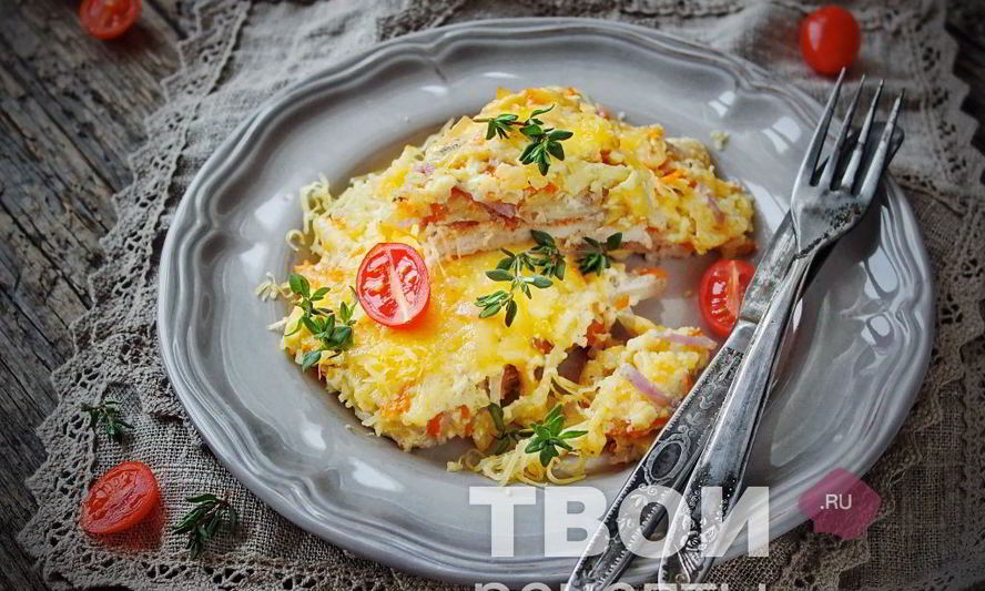 Рецепт мяса по-французски с картошкой