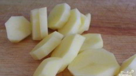 мясо по-французски с курицей и картошкой