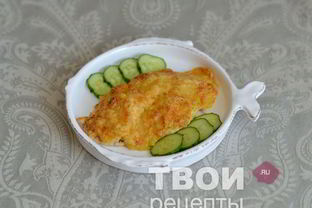 Мясо по-французски с курицей