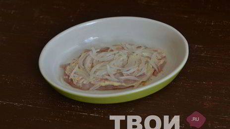 мясо по-французски с курицей