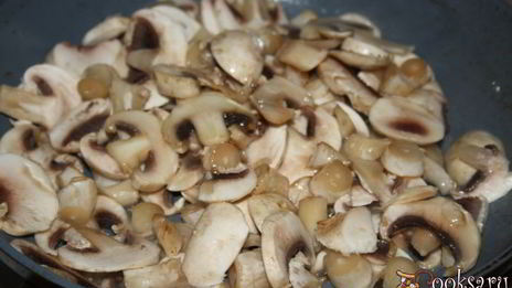 мясо по-французски с шампиньонами