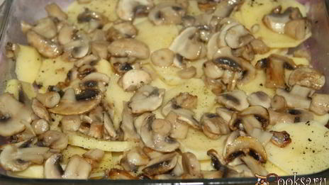 мясо по-французски с шампиньонами