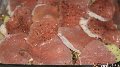 мясо по-французски с шампиньонами