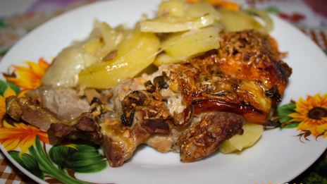 мясо по-французски в духовке