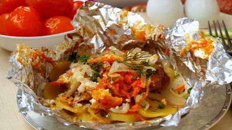 мясо по-французски в фольге в духовке