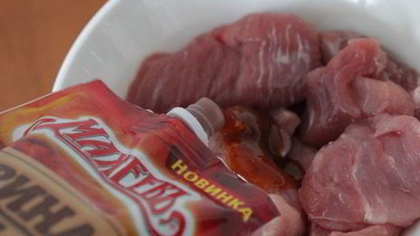 мясо по-французски в маринаде