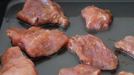 мясо по-французски в маринаде