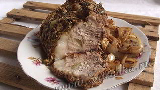 Буженина в мультиварке с гарниром