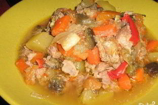 Чанахи из баранины в кастрюле