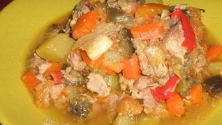 Чанахи из баранины в кастрюле