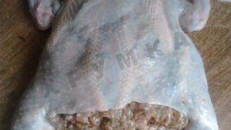 фаршированная курица в духовке