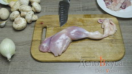 фаршированные куриные ножки грибами и сыром