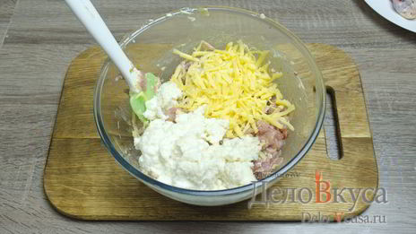 фаршированные куриные ножки грибами и сыром